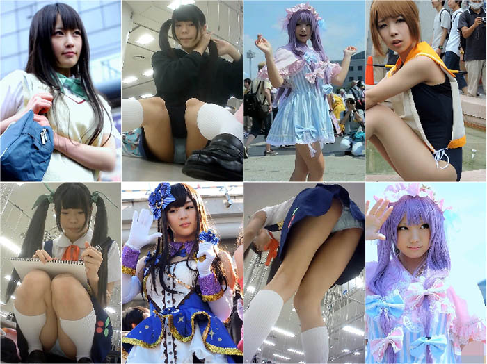 コスプレ2017夏お尻をタオルで隠されちゃいましたｗ【動画】イベント編, コミックマーケット コスプレ 超美形レイヤーさんのミニスカ制服★神風純白パンチラ コミケ, 【コスプレイベント】化◯語の八九寺◯宵のコスプレイヤーさんのヘアメイク中の三角座りパンチラをこっそり撮影, コミックマーケット コスプレ 超キュートなレイヤーさんの風のイタズラ★縞パンチラ コミケ