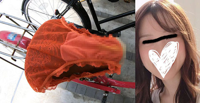 【4Kしみぱん】ご近所の清楚若奥さんれいなさんの激汚れパンティーをサドルとかに被せてみるｗｗｗ