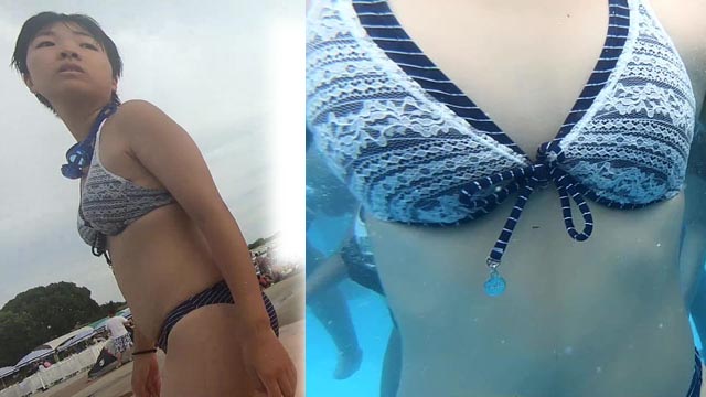 夏だプール!まだ脇処理を知らないJC水中