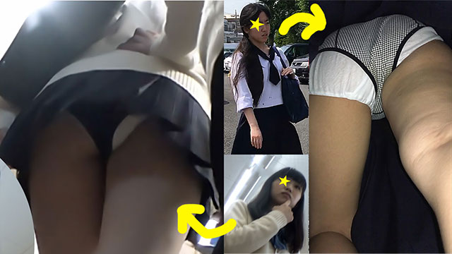 pcolle seihuku04, 制服JKちゃんのスカート内抜き打ち検査04