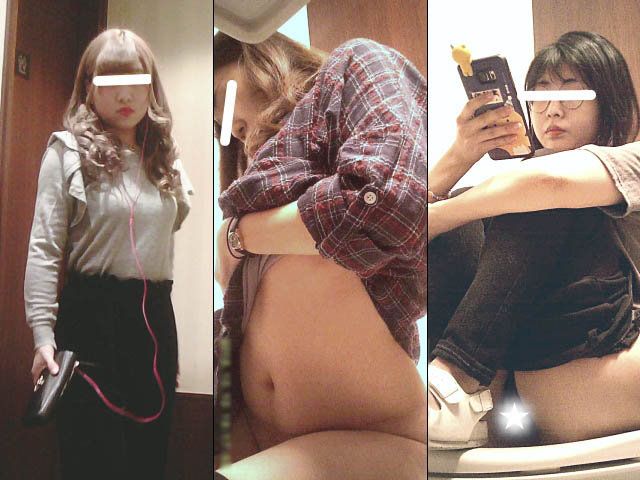 女子トイレ紀行 No.04 便座で体育座り!?（→丸見え♪）/全員外撮り5名収録！