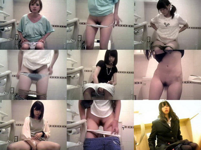 正面アングル。ファッションビルトイレで美少女 その２