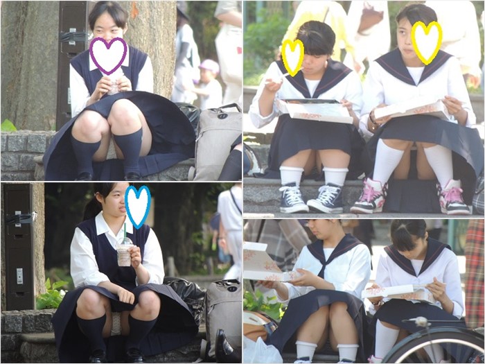制服姿の可愛いコを発見！！（ＦＨＤ）大変です！！パンツが見えてますよ１７