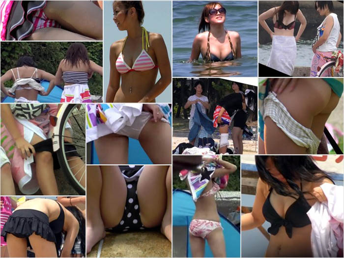 お着替えSC3, 噴水で水遊びするＳ達, 【高画質】海水浴場で盗撮, 海着替えぎゃるC無防備なので見えちゃってます, 女子大生生着替え映像