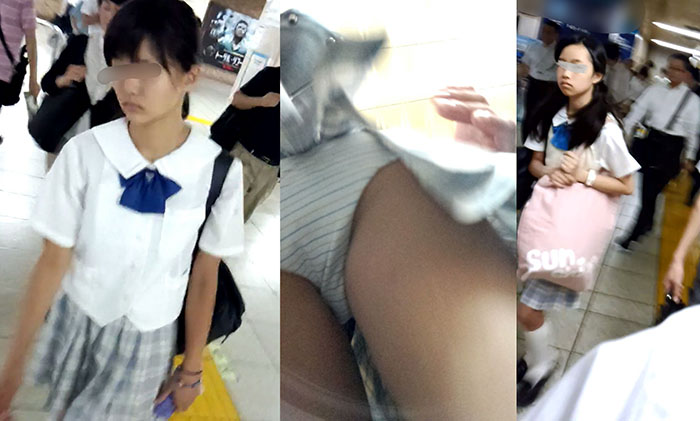 愛の戦士観察日記003～逆さ撮りJK(お嬢様学園)～