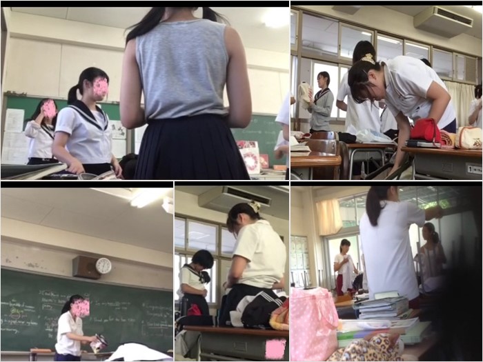 【着替え盗撮】女子校のC2の教室潜入
