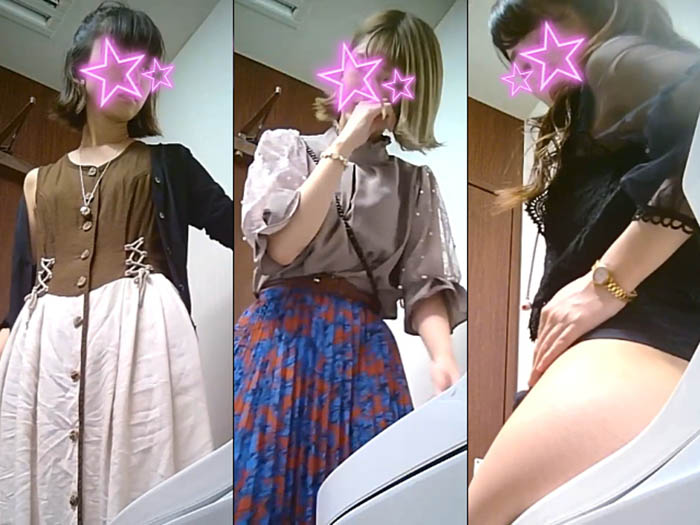 プレミアム美盗トイレ vol.7　可愛い！金髪パ○パンさんの丸見えすぎるマ○コ♪　全６名収録