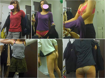 【おまけ付き】帰ってきたあの美女OL＆極上谷間OLのダブル盛り＊鬼シコ着替えウォッチング
