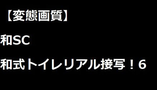 【変態画質】和SC　和式トイレリアル接写！6